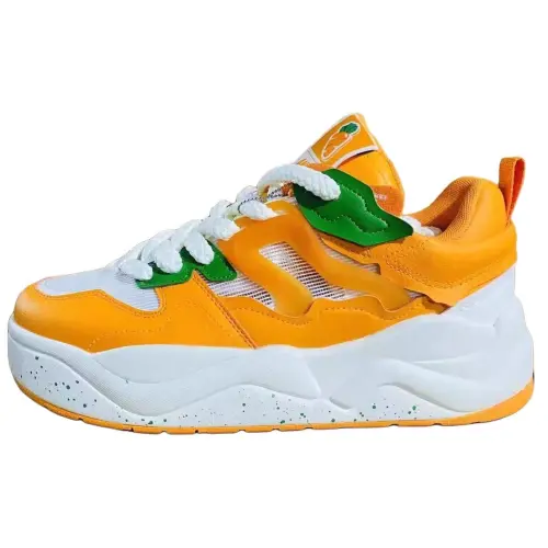 Anta Breathable Lightweight Breathable And Lightweight Low top Skateboard Shoes Men's White Orange