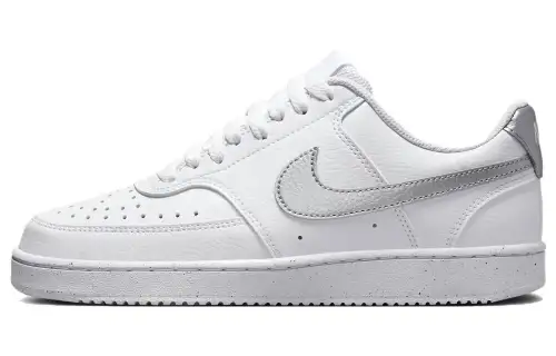 Nike Court Vision Low Next Nature White Metallic Silver Women's