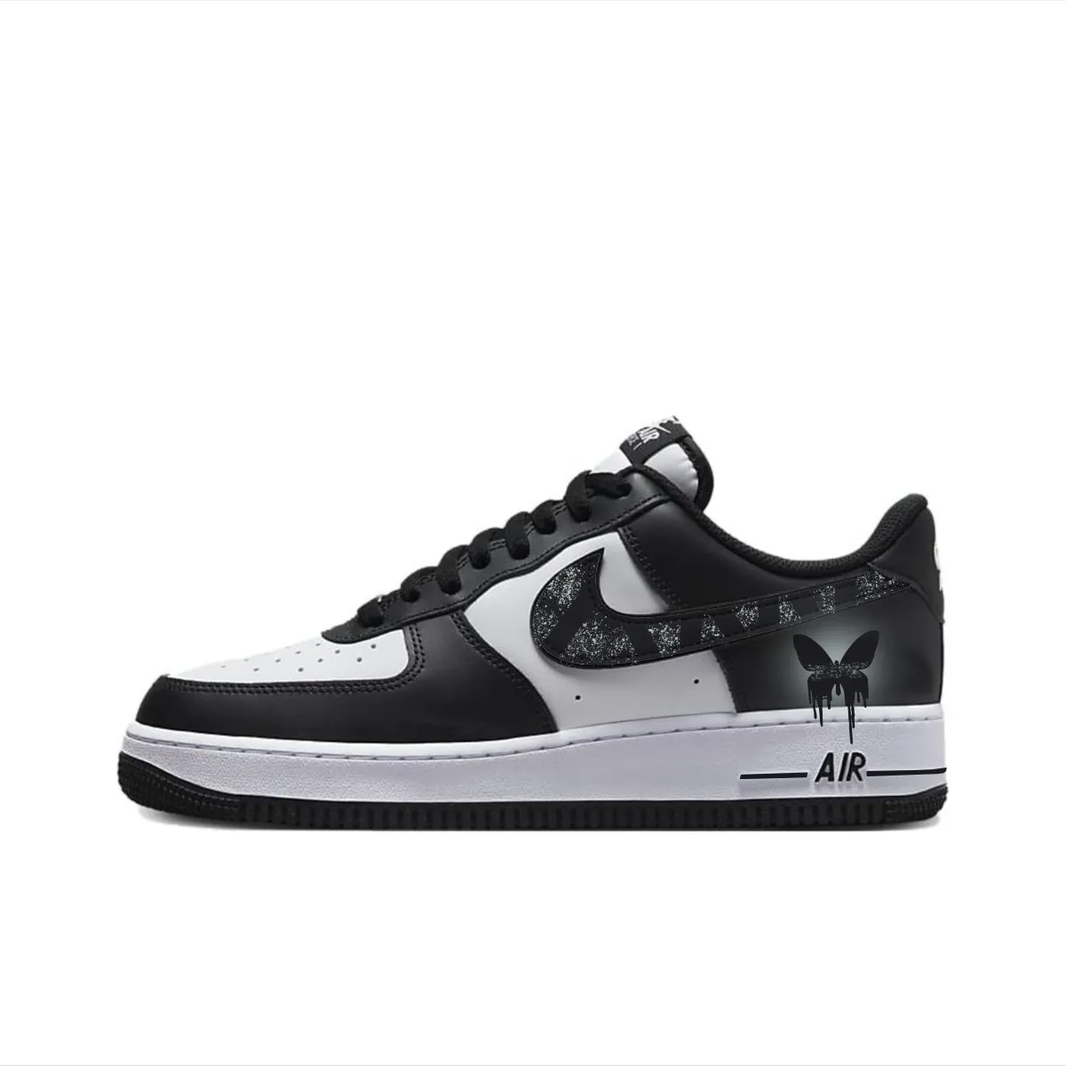 Nike Air Force 1 Moonlight Butterfly Shadow Slip Resistant Abrasion Resistant Low top Skateboard Shoes Unisex