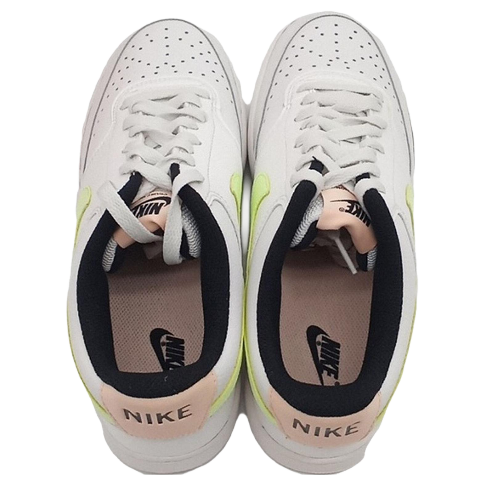 Женские кроссовки Nike Court Vision Low (бело-зеленые) — фото 4