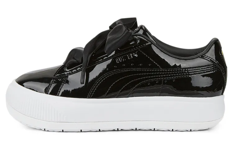PUMA Suede Mayu Heart Patent 'Black White' Women's