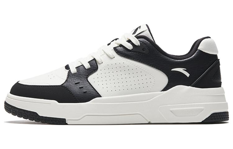 Anta 982GZ Cushioning, Wear Resistant Low top Skateboard Shoes Men's Black White