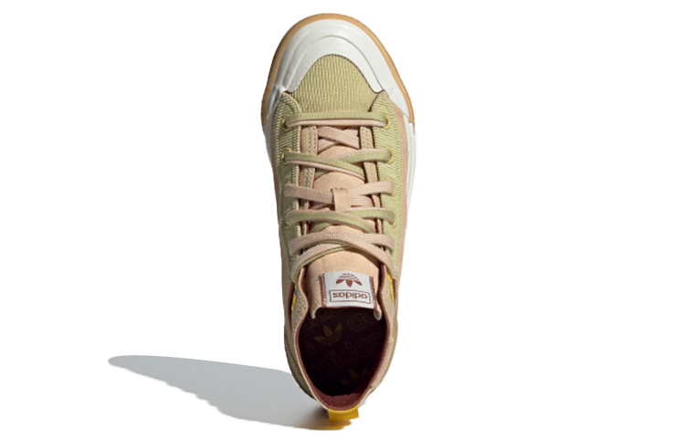 Женские кеды adidas originals NIZZA Hi DL (розово-коричневые) — фото 5