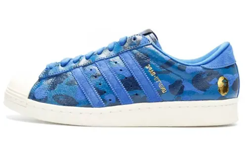 Superstar A Bathing Ape x Undeafeated x Superstar Adidas Originals 80s 'Blue Camo'