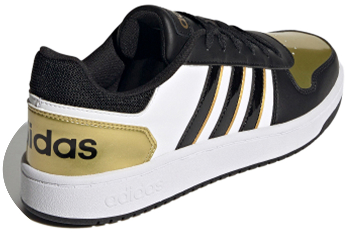 Мужские кроссовки adidas neo Hoops 2.0 (черно-бело-зеленые) — фото 4
