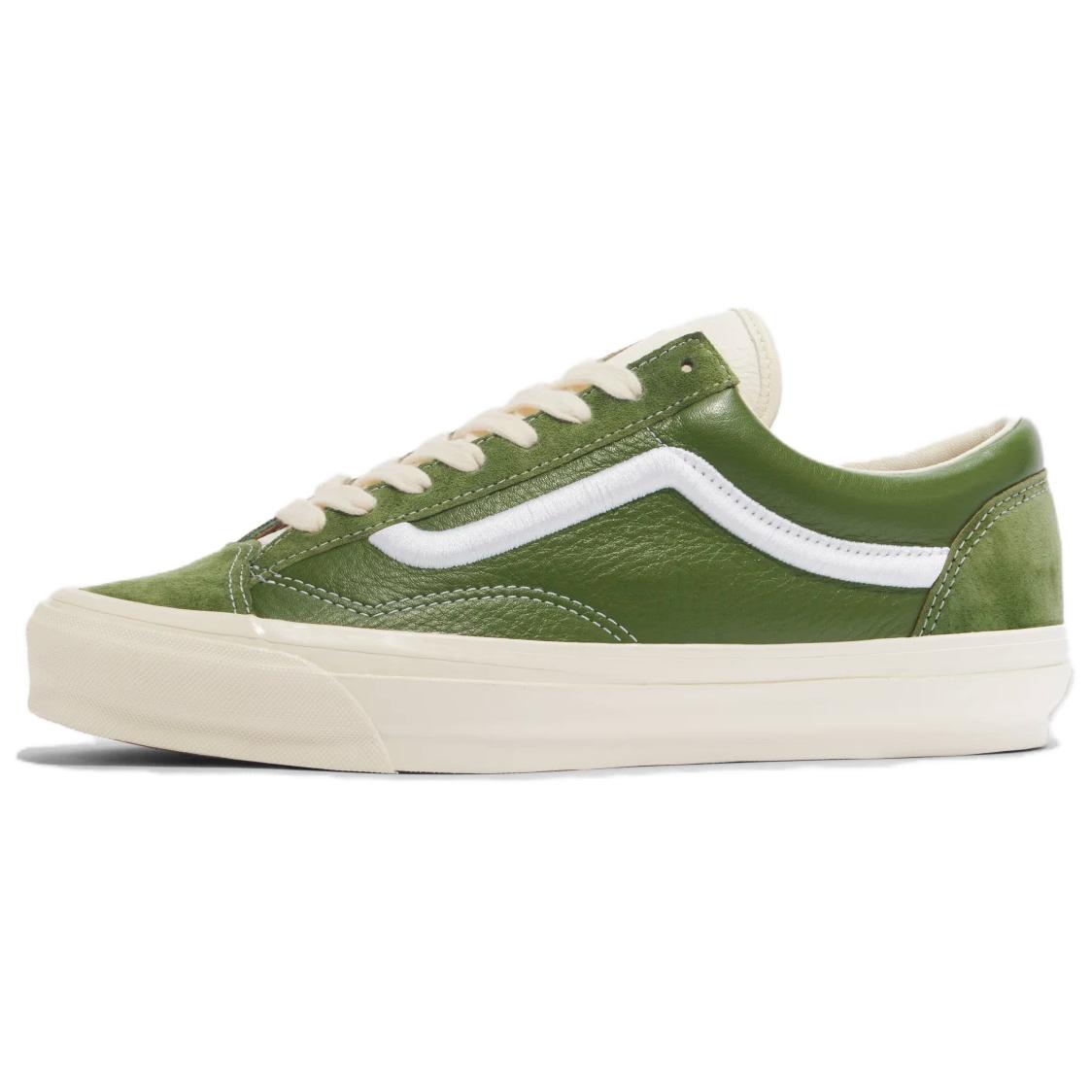 Кеды Vans Old Skool (бело-зеленые)
