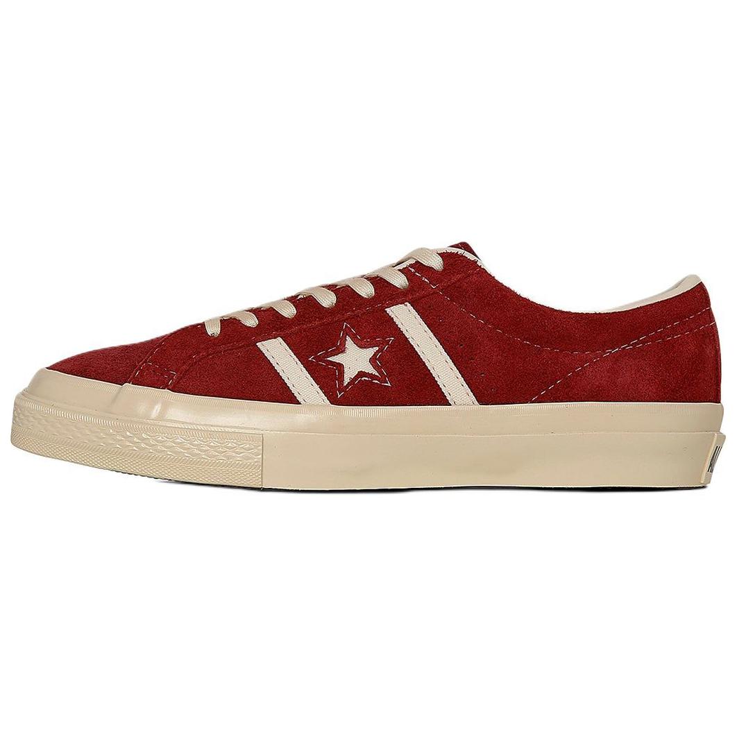 Converse Star&Bars Slip Resistant Abrasion Resistant Low top Skateboard Shoes Unisex Red