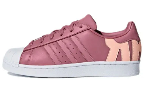 Adidas Originals Superstar Coverage Abrasion Resistant Low top Skateboard Shoes Unisex Purple Pink