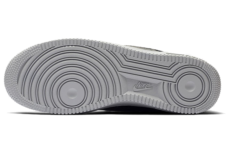 Кеды Nike Air Force 1 07 PU (черно-серые) — Чёрный / серый — фото 5