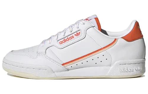 Adidas Originals Continental Skateboard Shoes Women's Low Top White/Orange
