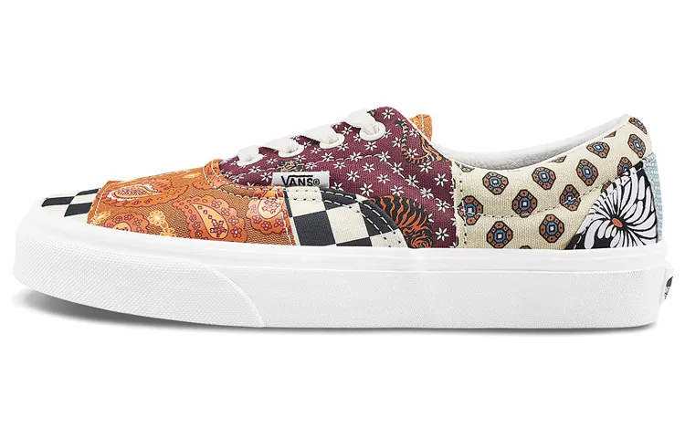 Vans Era Lightweight Low top Skateboard Shoes Unisex Red Yellow White