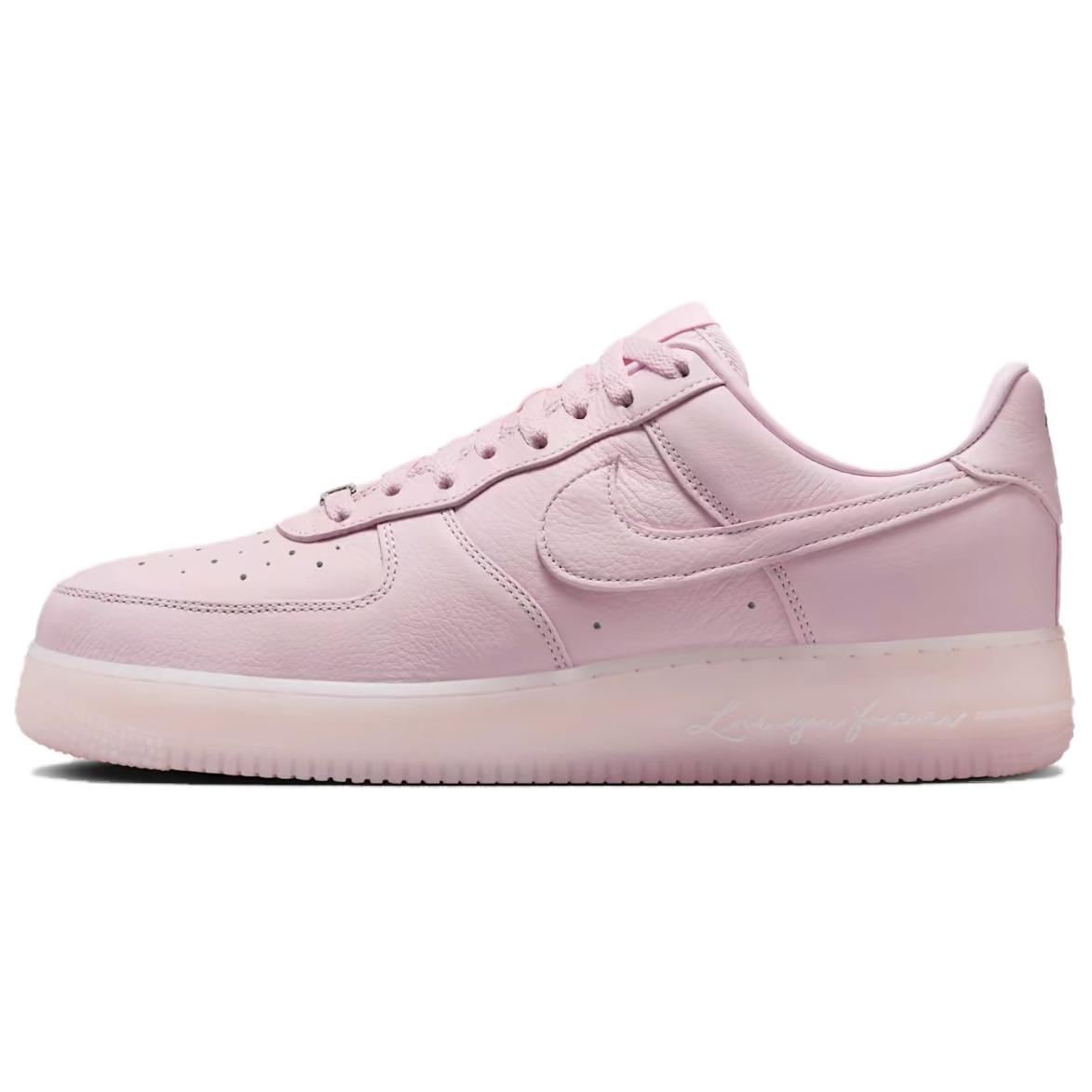 Кеды Nike × NOCTA Air Force 1 (розово-серебристые)