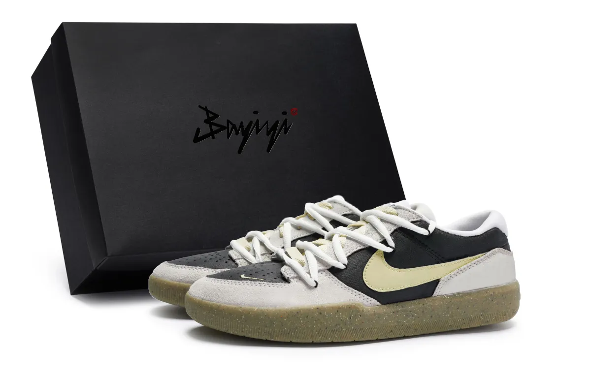 Nike SB Force 58 811 Manufacturing, Water Wood Mingse Beige, Special Shoe Box Slip Resistant Abrasion Resistant
