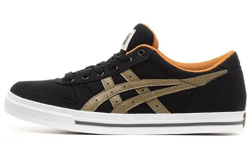 Onitsuka Tiger Aaron Abrasion Resistant Low top Skateboard Shoes Unisex Black Gold
