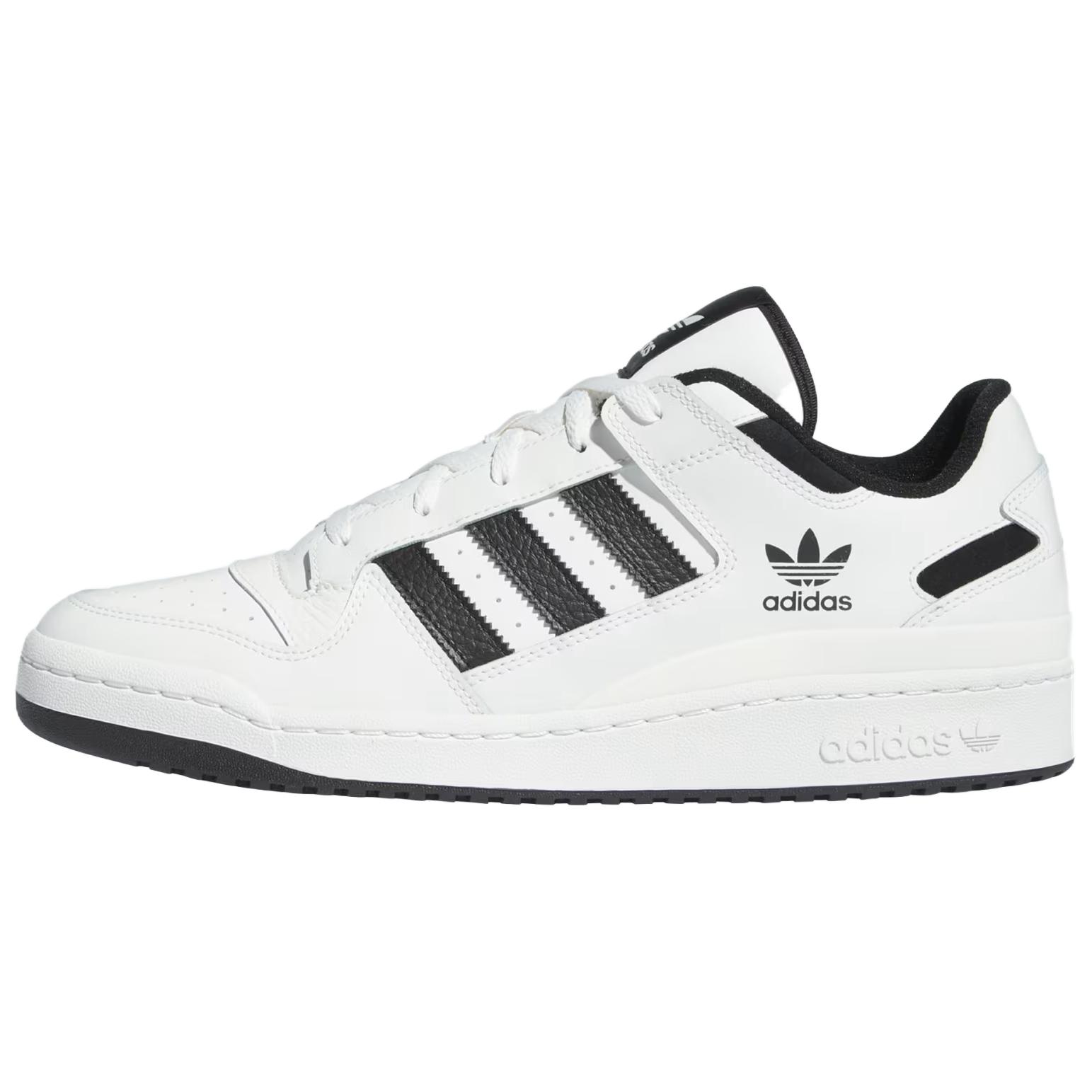Кроссовки adidas originals FORUM Low Cl (бело-черные)