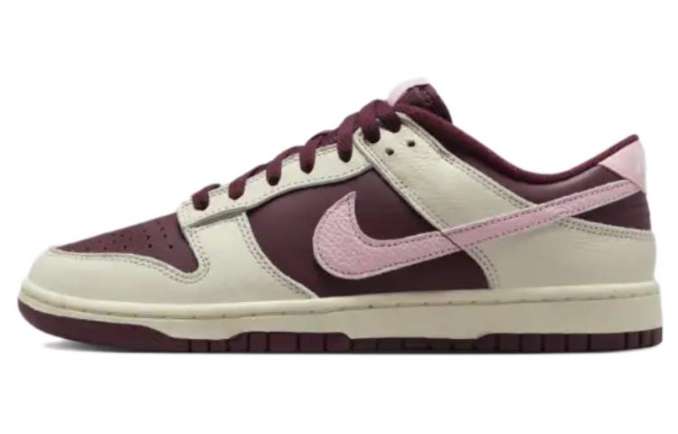 Кроссовки Nike Nike Dunk "Night Maroon and Medium Soft Pink" (бордовые с розовым)