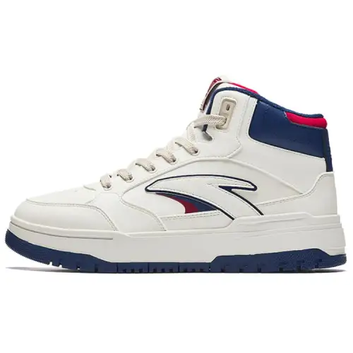 Anta 982 Fleece Lined Casual Trendy Thermal Slip Resistant And Abrasion Resistant High top Skateboard Shoes Men's