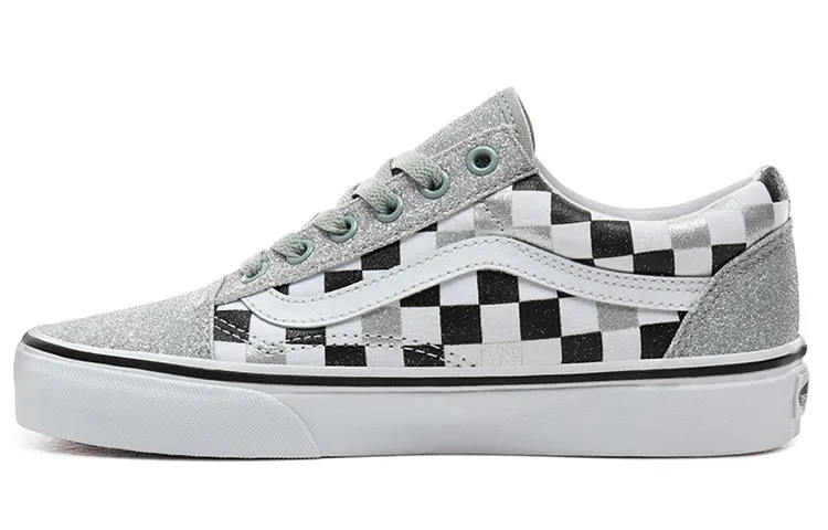 Old Skool Vans 'Glitter Checkerboard' Women's