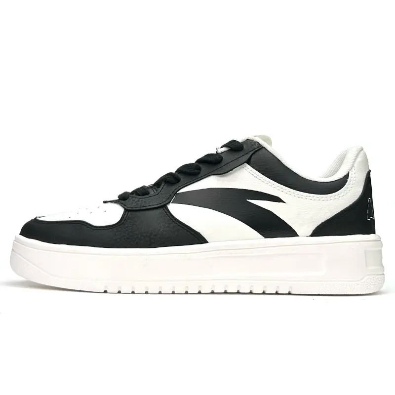 Anta Easy Casual Black White Air Force 1 Spring Summer Shiro Shoes For Spring Outing And Everyday Commute