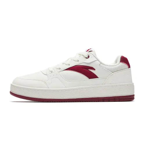 Anta Original 2 Wear resistant And Lightweight Low top Skateboard Shoes Women's White Red