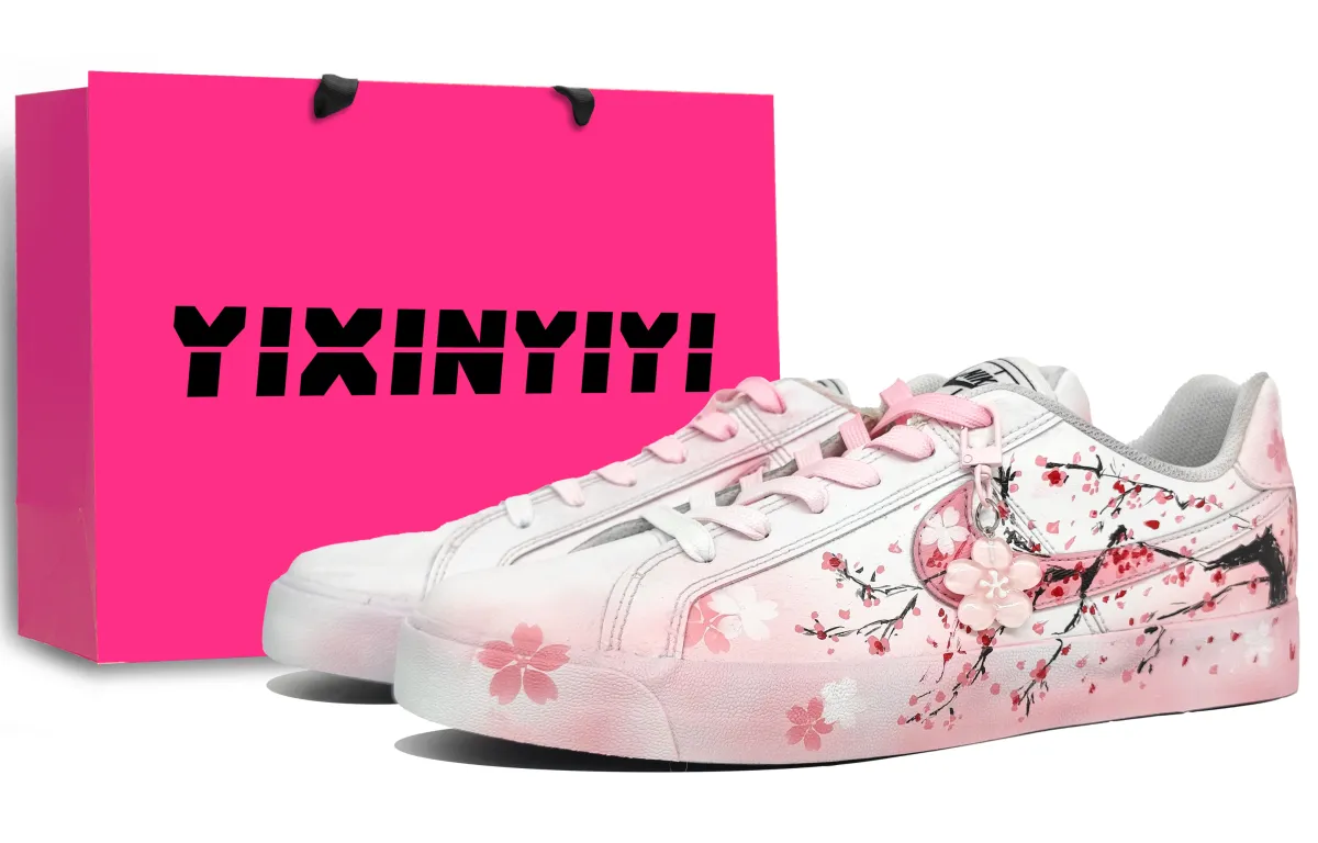 Nike Court Royale AC Abrasion Resistant Lightweight Low top Skateboard Shoes Unisex Cherry Blossom Pink