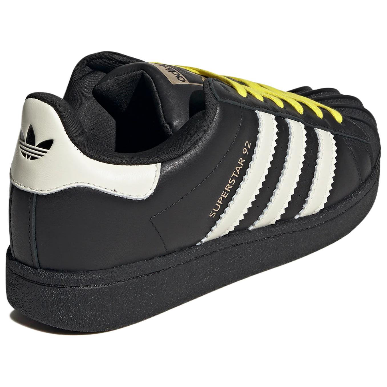 Кеды adidas originals x Pharrell Superstar 82 92 (черно-белые) — фото 4