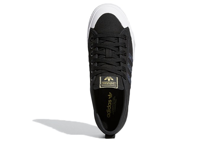 Женские кеды adidas originals NIZZA (черно-синие) — фото 5