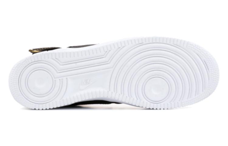 Мужские кроссовки Nike Air Force 1 Black History Month (2018) BHM (черно-зеленые) — Чёрный / зелёный / красный — фото 5