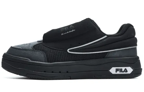 FILA Mix Abrasion Resistant Low top Skateboard Shoes Women's Pitch Black