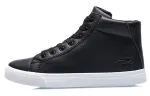 Li Ning Coverage Thermal Slip Resistant Mid top Skateboard Shoes Men's Black White