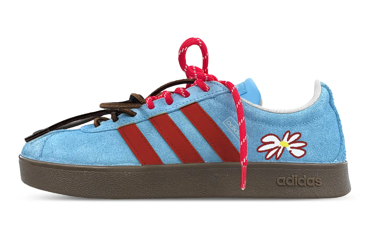 Adidas Slip Resistant Abrasion Resistant Low top Skateboard Shoes Unisex Red Blue