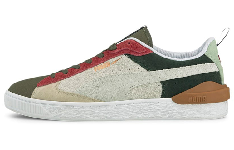 Puma Suede Green Red Beige