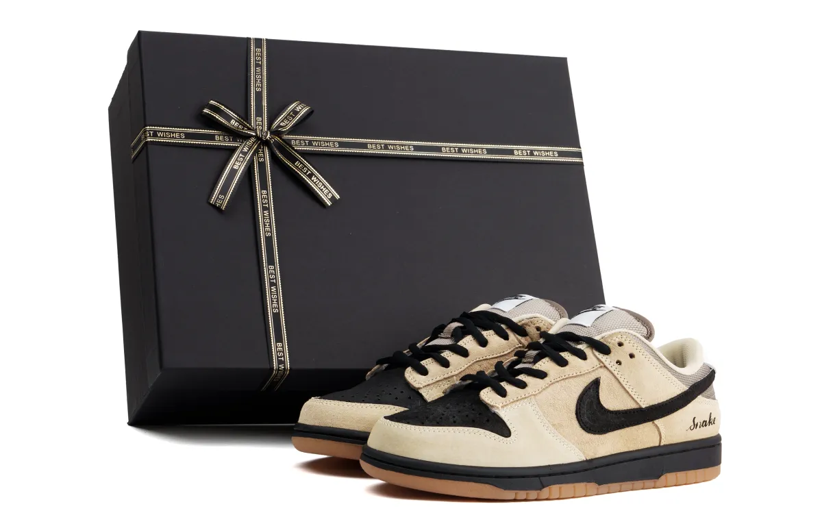 Nike Dunk SB Abrasion Resistant Low top Skateboard Shoes Unisex Khaki