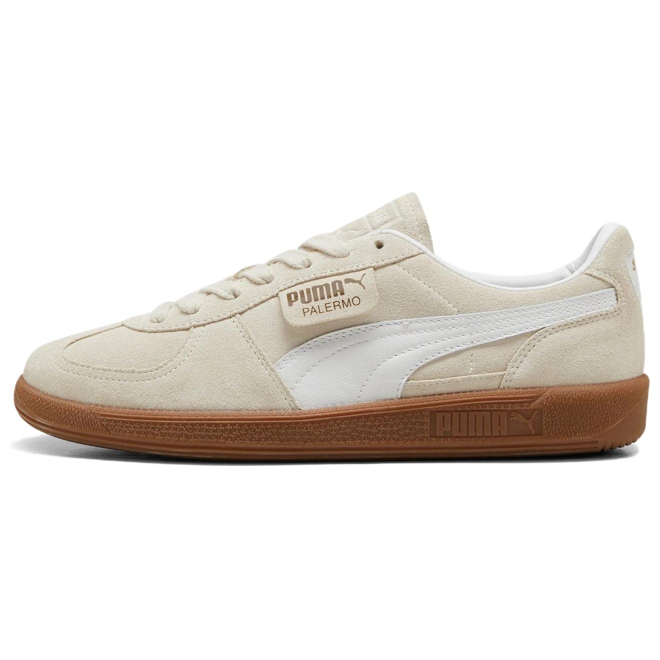 PUMA Palermo Abrasion Resistant Low top Skateboard Shoes Women's Beige