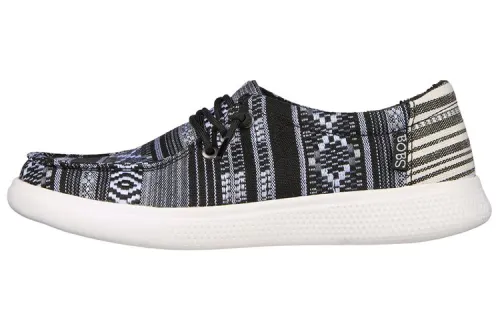 Skechers Bobs Skateboard Shoes Women's Low Top Black/White