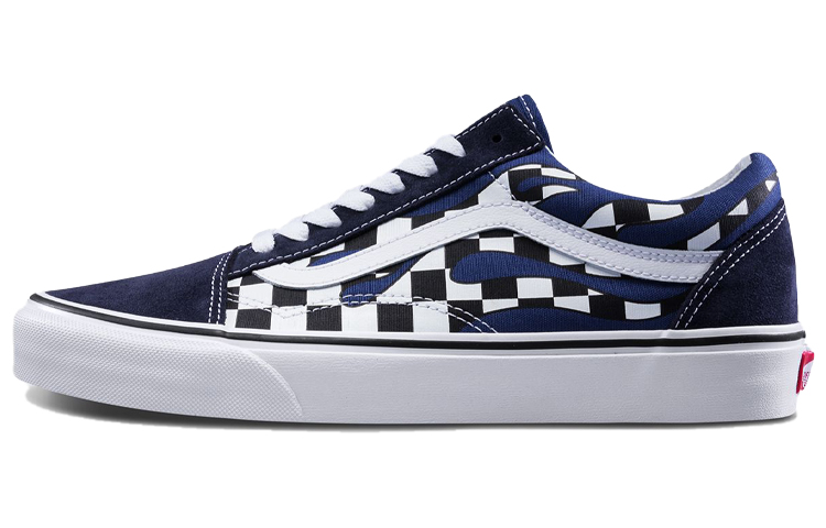Кеды Vans Old Skool (синие в клетку) — фото 1