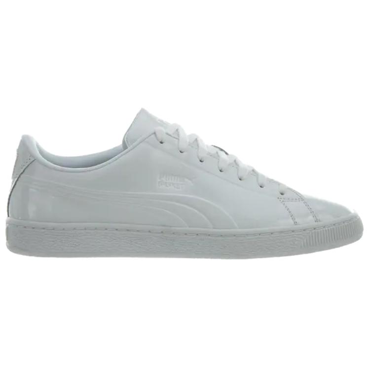 Мужские кеды PUMA Basket Classic Patent Emboss (белый) — фото 2