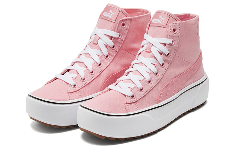 Женские кеды PUMA Kaia Mid CV (розовый / белый) — фото 3