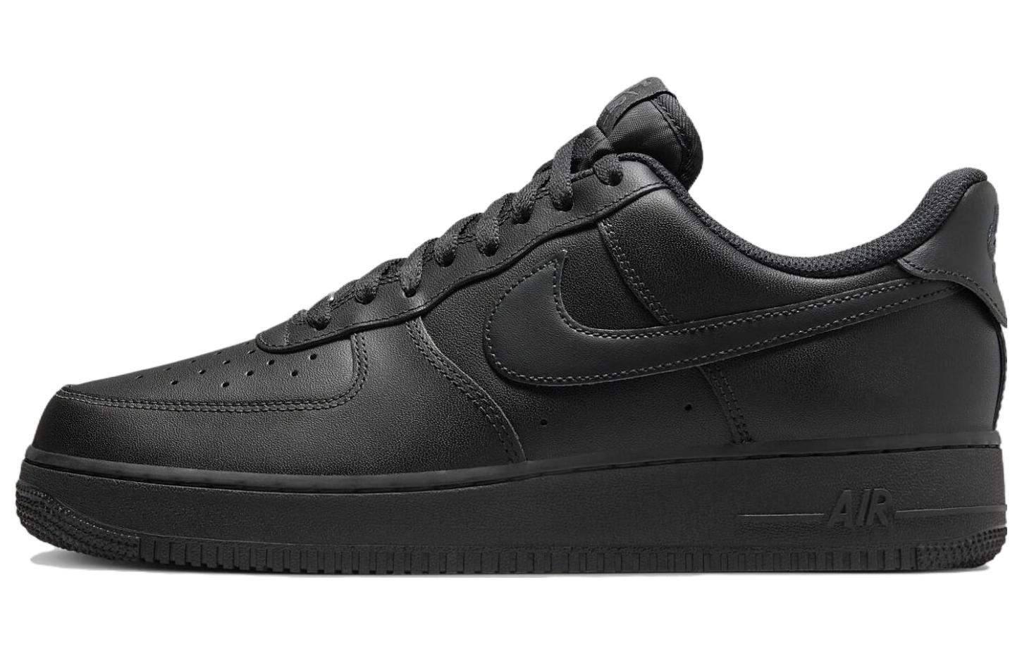 Мужские кроссовки Nike Air Force 1 Low FlyEase (черные)