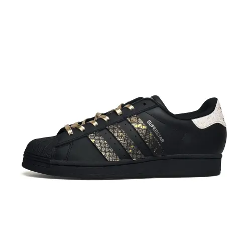 Adidas Originals SUPERSTAR Cushioning Abrasion Resistant Low top Skateboard Shoes Unisex Gold