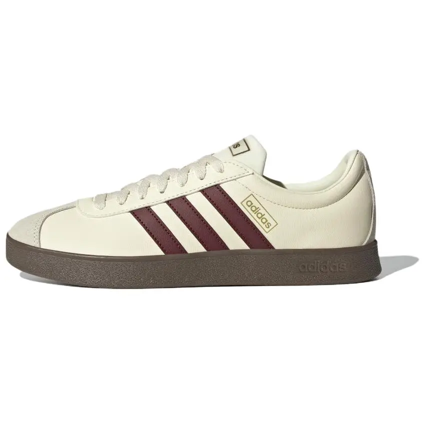Adidas VL COURT 2.0 Low top Skateboard Shoes Unisex Beige Red