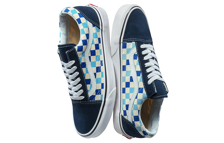 Кеды Vans Old Skool (сине-белые) — фото 3