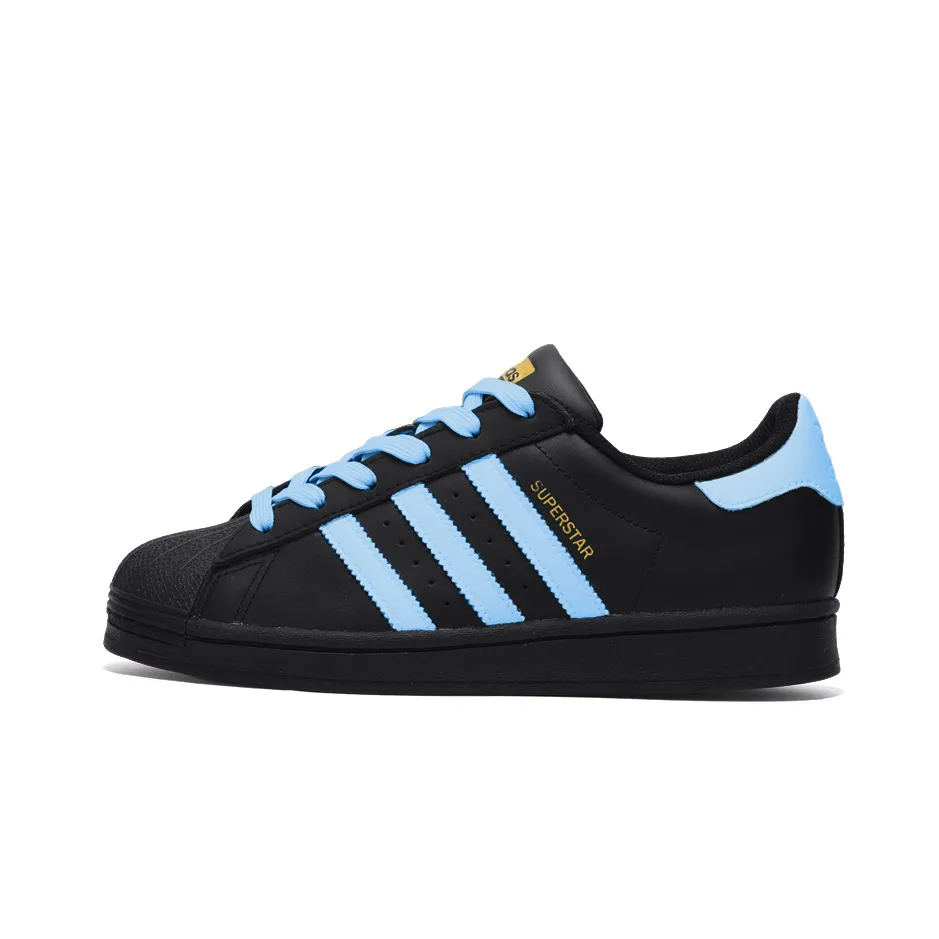 Adidas Originals SUPERSTAR Slip Resistant Abrasion Resistant Low top Skateboard Shoes Unisex Black