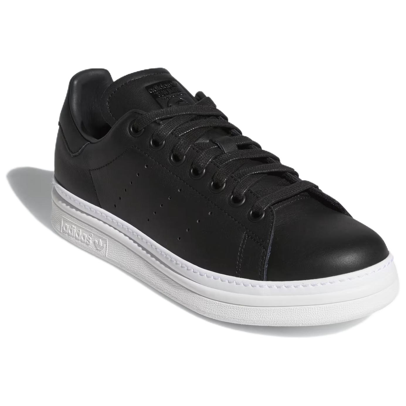 Женские кеды adidas originals STAN SMITH New Bold (черно-белые) — фото 3