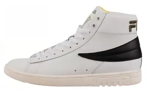 FILA High top Skateboard Shoes Unisex White Black