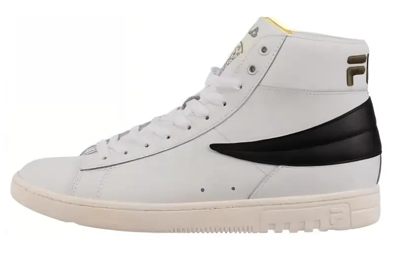 FILA High top Skateboard Shoes Unisex White Black