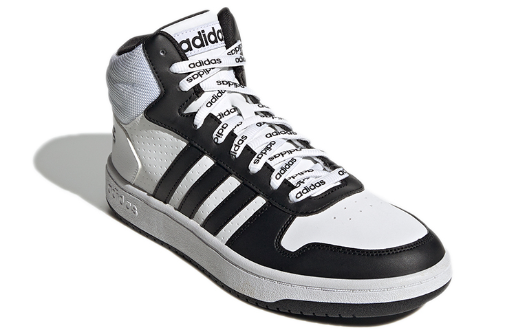 Кроссовки adidas neo Mid (белый / черный) — Белый / чёрный — фото 3