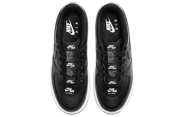 Женские кроссовки Nike Air Force 1 (черно-белая) — фото 4