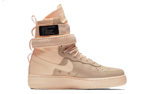 Женские кеды Nike Air Force 1 PU (розовые) — фото 2