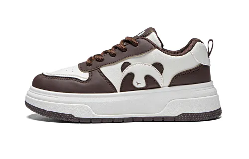 RENBEN Slip Resistant Cushioning Abrasion Resistant Low top Skateboard Shoes Women's Beige Brown